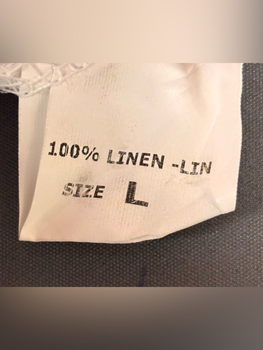 Lina Tomei Women’s White Linen Top Size Large Pleated Short Roll Tab Sleeves - Picture 9 of 9